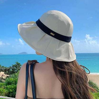 Brim Wide Trim Hat Bucket Contrast