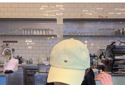 Embroidered Curved Cotton Baseball Cap Brim