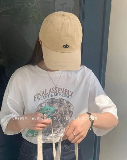 Casquette en coton sergé avec logo brodé