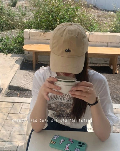 Casquette en coton sergé avec logo brodé