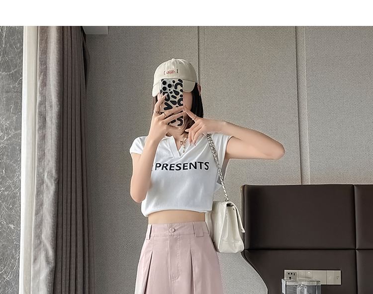 High Waist Pleated Loose Cutting Wide Leg Pants Egirldoll