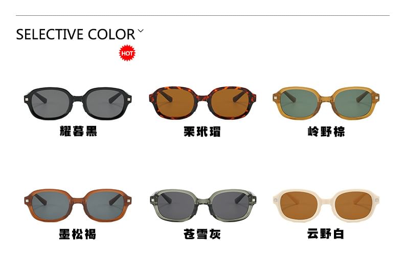 Sunglasses Oval Foldable