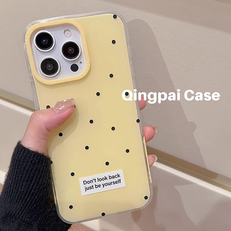 Coque de téléphone à pois - iPhone 15 Pro Max / 15 Pro / 15 / 14 Pro Max / 14 Pro / 14 / 13 Pro Max / 13 Pro / 13 / 12 Pro Max / 12 Pro / 12