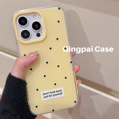 Coque de téléphone à pois - iPhone 15 Pro Max / 15 Pro / 15 / 14 Pro Max / 14 Pro / 14 / 13 Pro Max / 13 Pro / 13 / 12 Pro Max / 12 Pro / 12