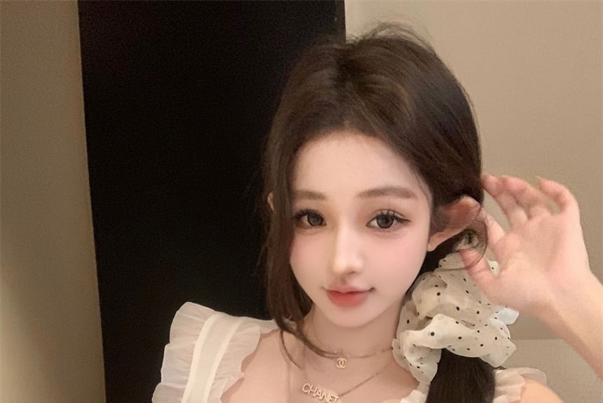 Ruffle Tank Plain Top