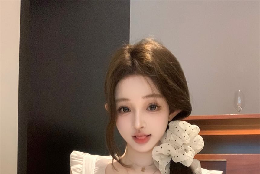 Ruffle Tank Plain Top