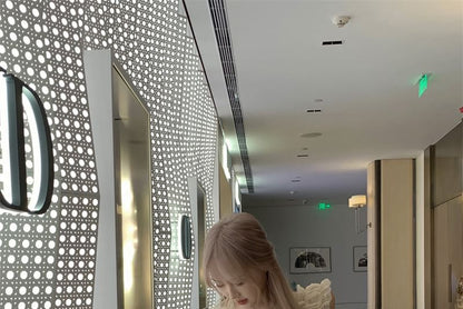 Sleeveless A-Line Mini Ruffle Dress Plain