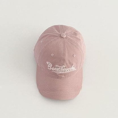 Embroidered Lettering Baseball Cap