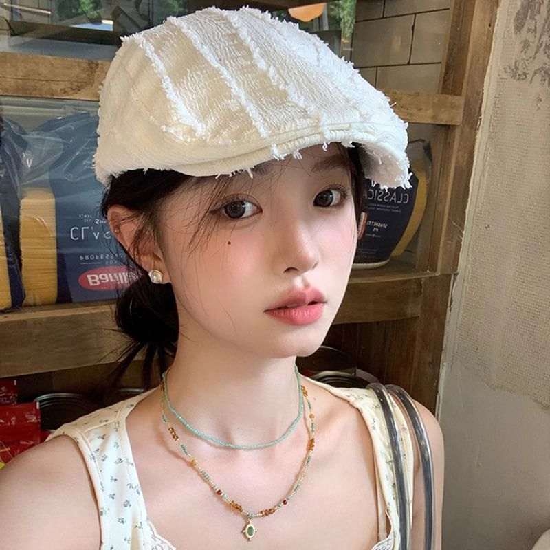 Cap Textured Newsboy