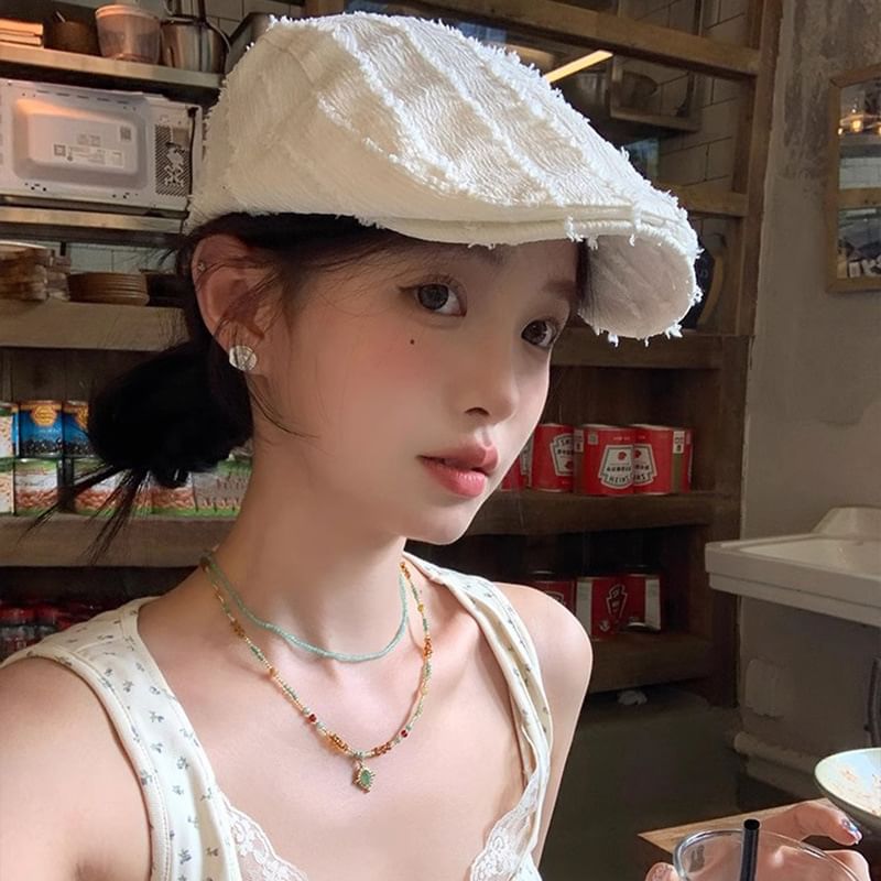 Cap Textured Newsboy