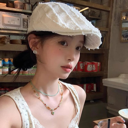 Cap Textured Newsboy