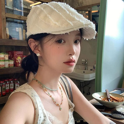 Cap Textured Newsboy