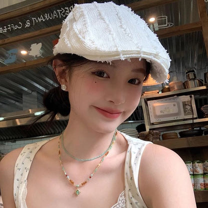 Cap Textured Newsboy