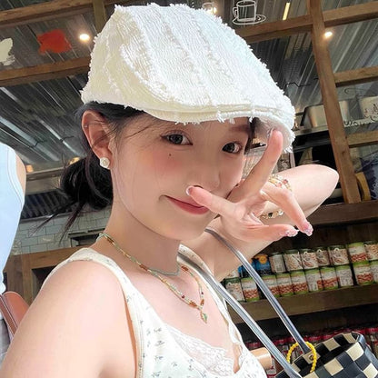 Cap Textured Newsboy