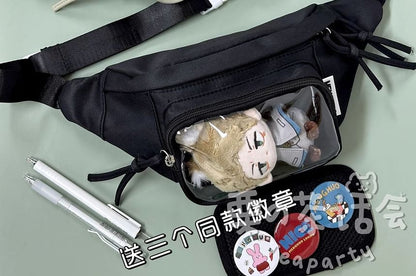 PVC Panel Belt Bag / Bag Charm / Set