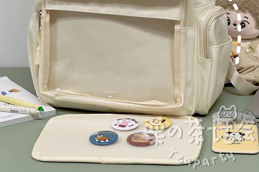 Applique PVC Panel Backpack / Bag Charm / Set