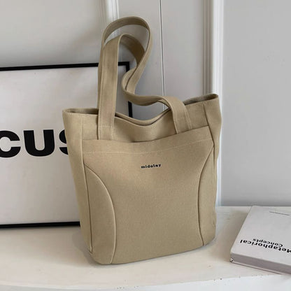 Canvas Tote Lettering Bag
