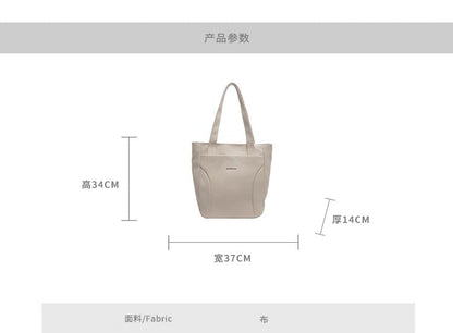 Canvas Tote Lettering Bag
