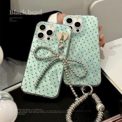 Dotted Phone Case / Strap / Phone Charm Hook / Phone Charm / Set