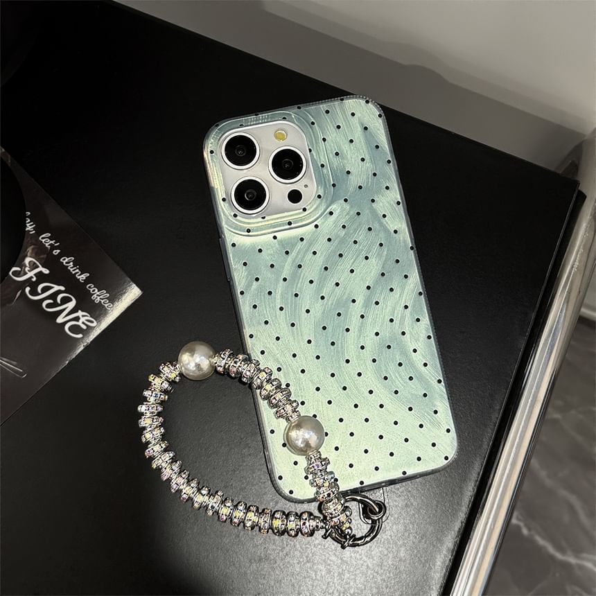 Dotted Phone Case / Strap / Phone Charm Hook / Phone Charm / Set