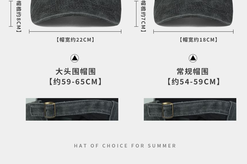 Denim Baseball Cap Washed