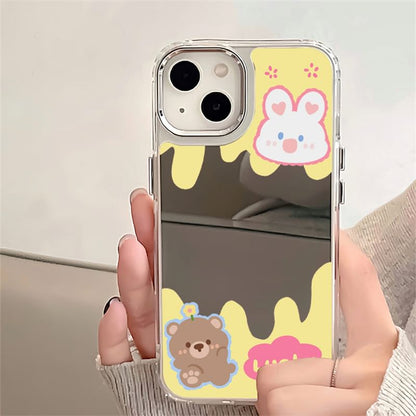 Animal Mirrored Phone Case - iPhone 15 Pro Max / 15 Pro / 15 Plus / 15 / 14 Pro Max / 14 Pro / 14 Plus / 14 / 13 Pro Max / 13 Pro / 13 / 13 mini / 12 Pro Max / 12 Pro / 12 / 12 mini / 11 Pro Max / 11 Pro / 11