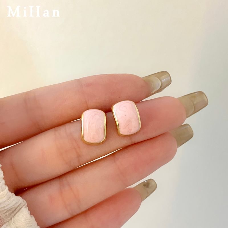 Glaze Alloy Earring Stud