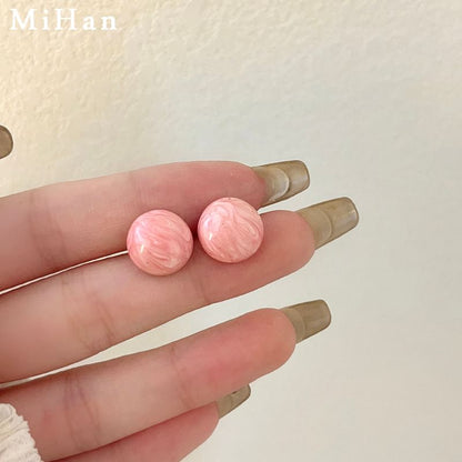 Earring Alloy Stud Bead Glaze