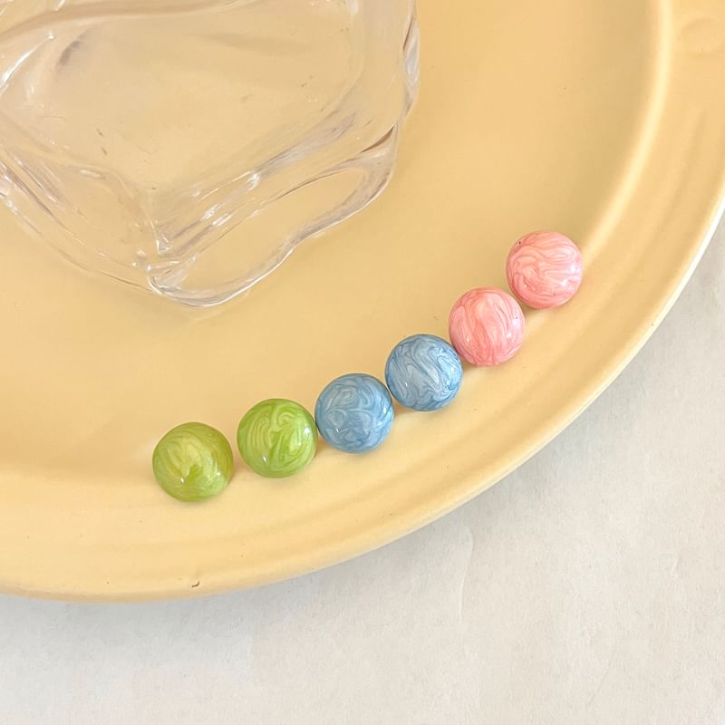 Earring Alloy Stud Bead Glaze