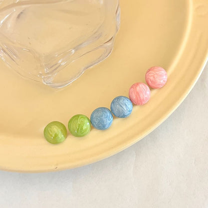 Earring Alloy Stud Bead Glaze