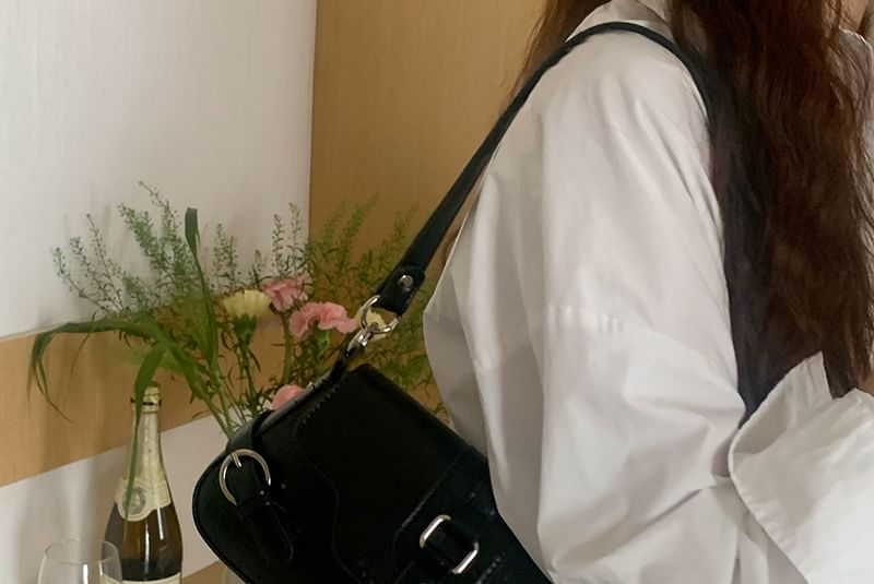 Flap Shoulder Bag Buckled