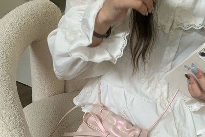 Bow Crossbody Bag Drawstring