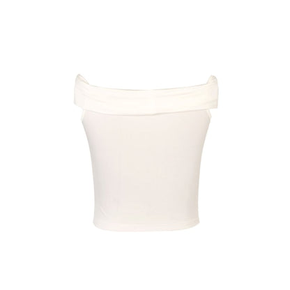 Slim Accent Plain Top Off-Shoulder Short-Sleeve Ruched Crop Floral Fit