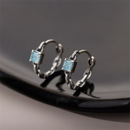 Rhinestone Chain Huggie Earring