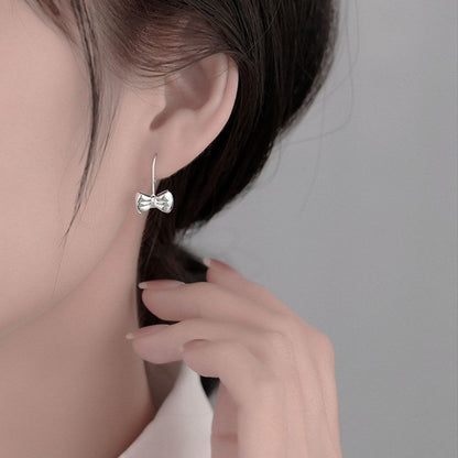 Bow Alloy Drop Earring