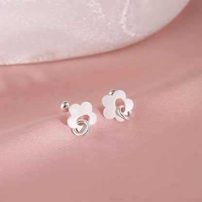 Flower S925 Sterling Silver Stud Earring