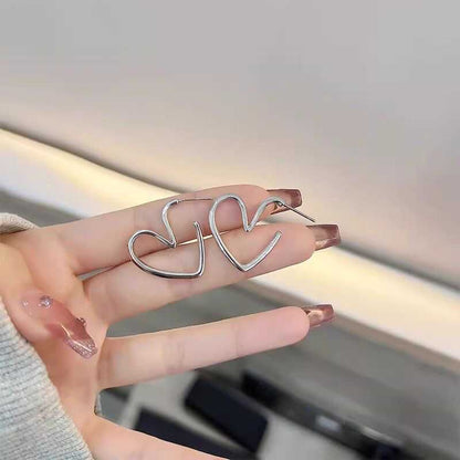 Heart Alloy Hoop Earring