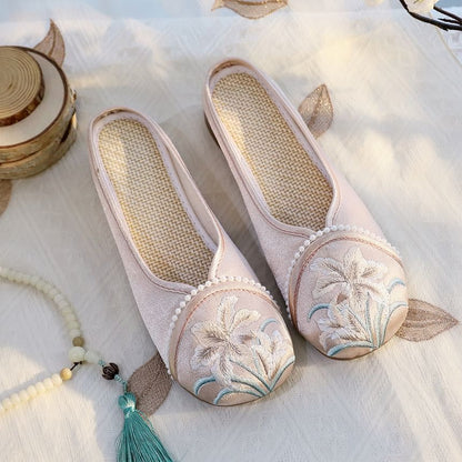 Flats Textile Embroidered