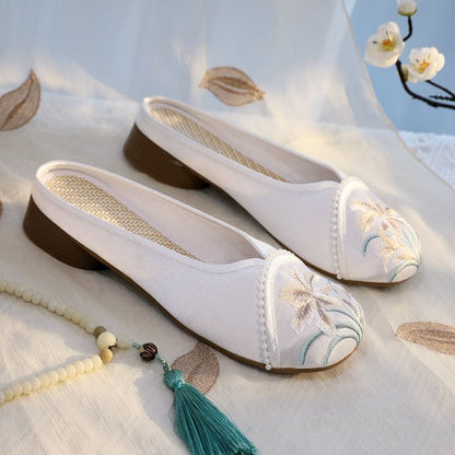 Flats Textile Embroidered