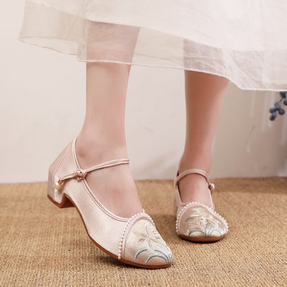 Textile Embroidered Flats