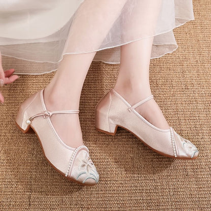 Textile Embroidered Flats