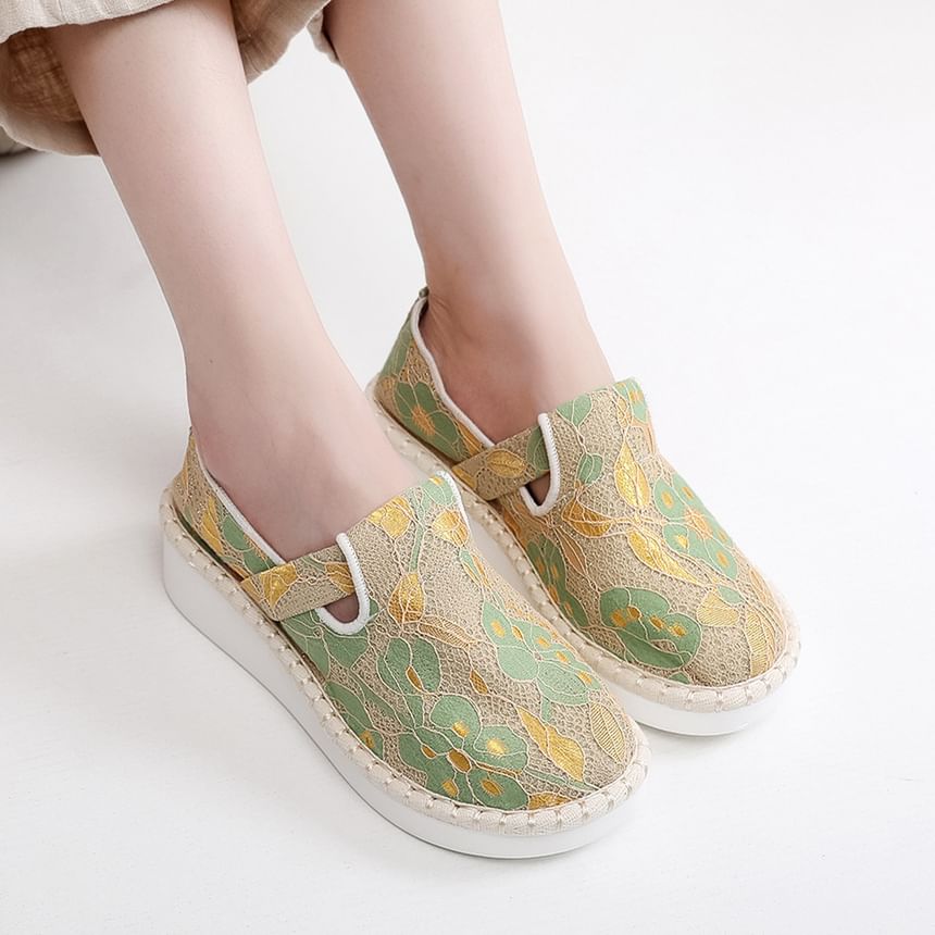Slip-Ons Platform Lace