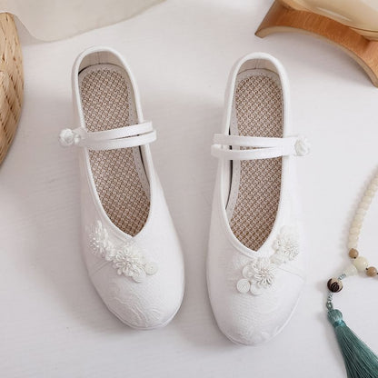 Floral Sandals Hidden-Wedge Textile