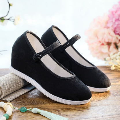 Floral Sandals Hidden-Wedge Textile