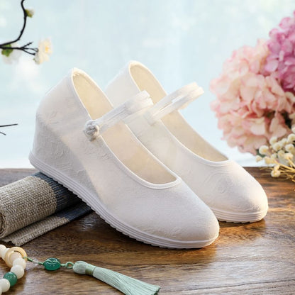 Floral Sandals Hidden-Wedge Textile