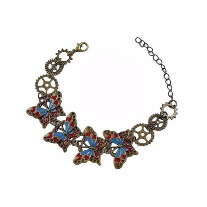 Butterfly Alloy Bracelet / Choker