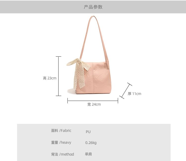 Panel Faux Leather Tote Bag