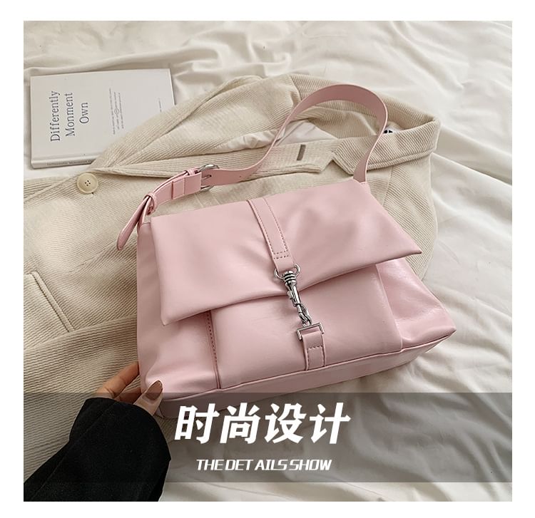 Flap Buckle Tote Bag