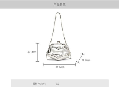 Bow Kiss Lock Crossbody Bag