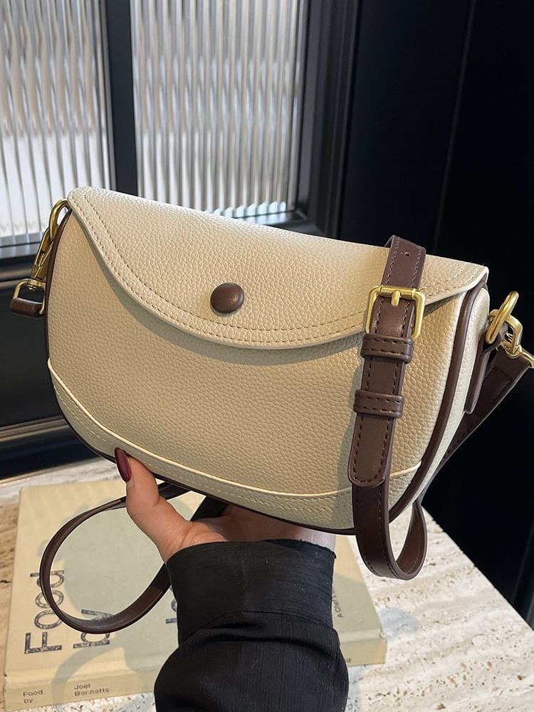 Flap Panel Crossbody Bag